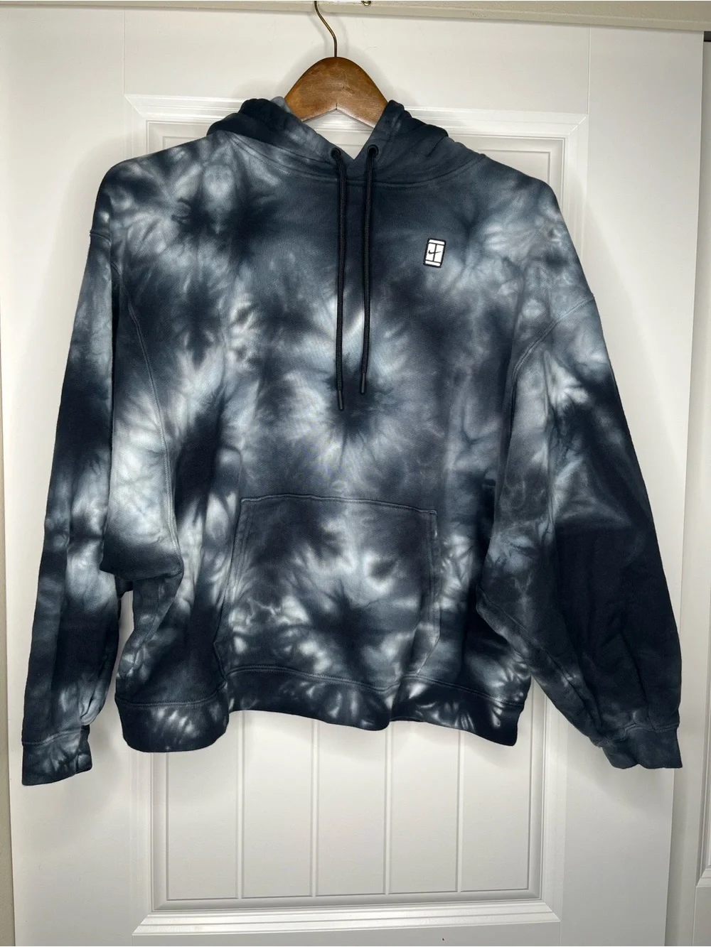 Nike Court Challenge Tennis Tie Dye Pullover Hoodie Womens Size Medium Athletic